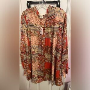 Grace and Emma Elegant dress with Ruffled Sleeves